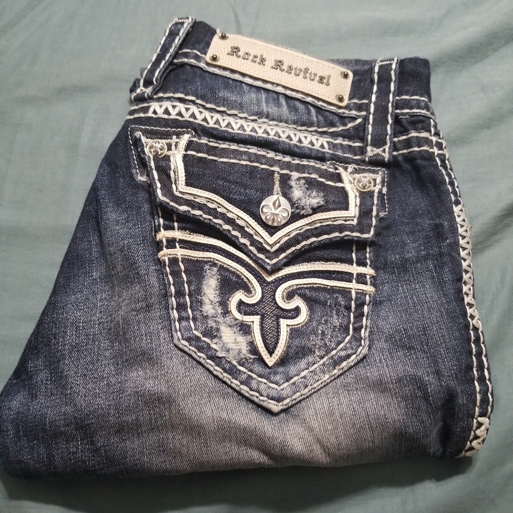 Brand new rock revival capris